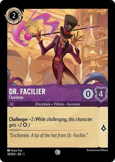 Dr. Facilier - Charlatán #38 Lorcana El Primer Capítulo - NM