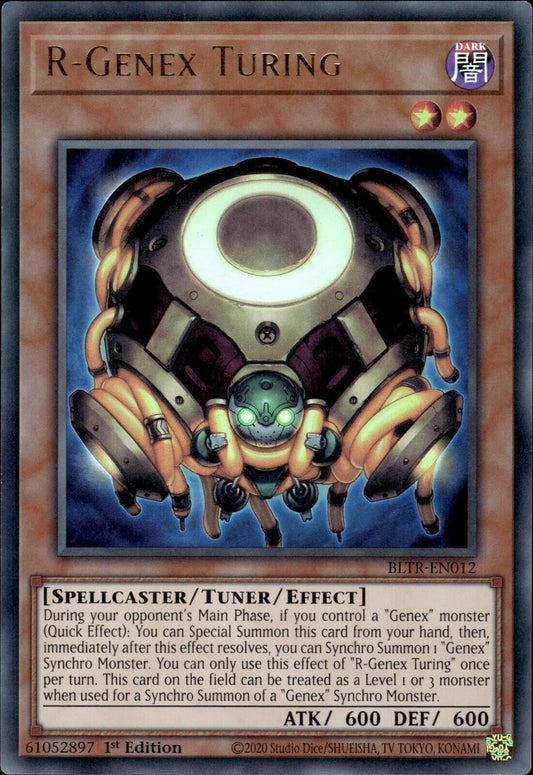 R-Genex Turing BLTR-EN012 YuGiOh Battles of Legend: Terminal Revenge - NM