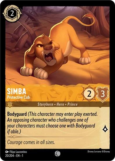 Simba - Cachorro Protector [Foil] #20 Lorcana El Primer Capítulo - NM