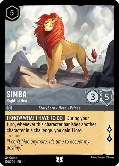 Simba - Heredero Legítimo [Foil] #190 Lorcana Primer Capítulo - CM