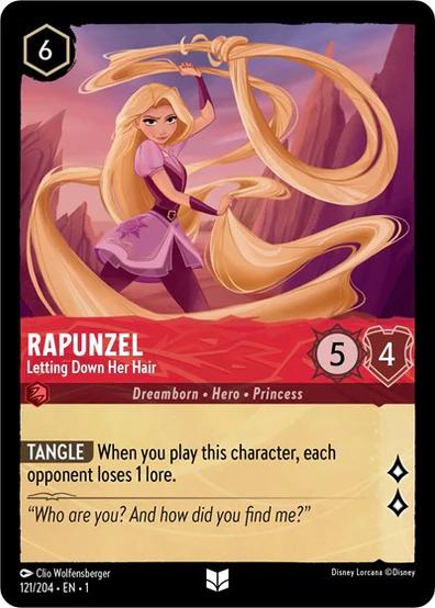 Raiponce - Laisse Tomber Ses Cheveux [Foil] #121 Lorcana Premier Chapitre - NM
