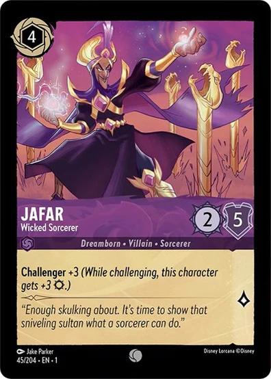 Jafar - Wicked Sorcerer [Foil] #45 Lorcana First Chapter - NM