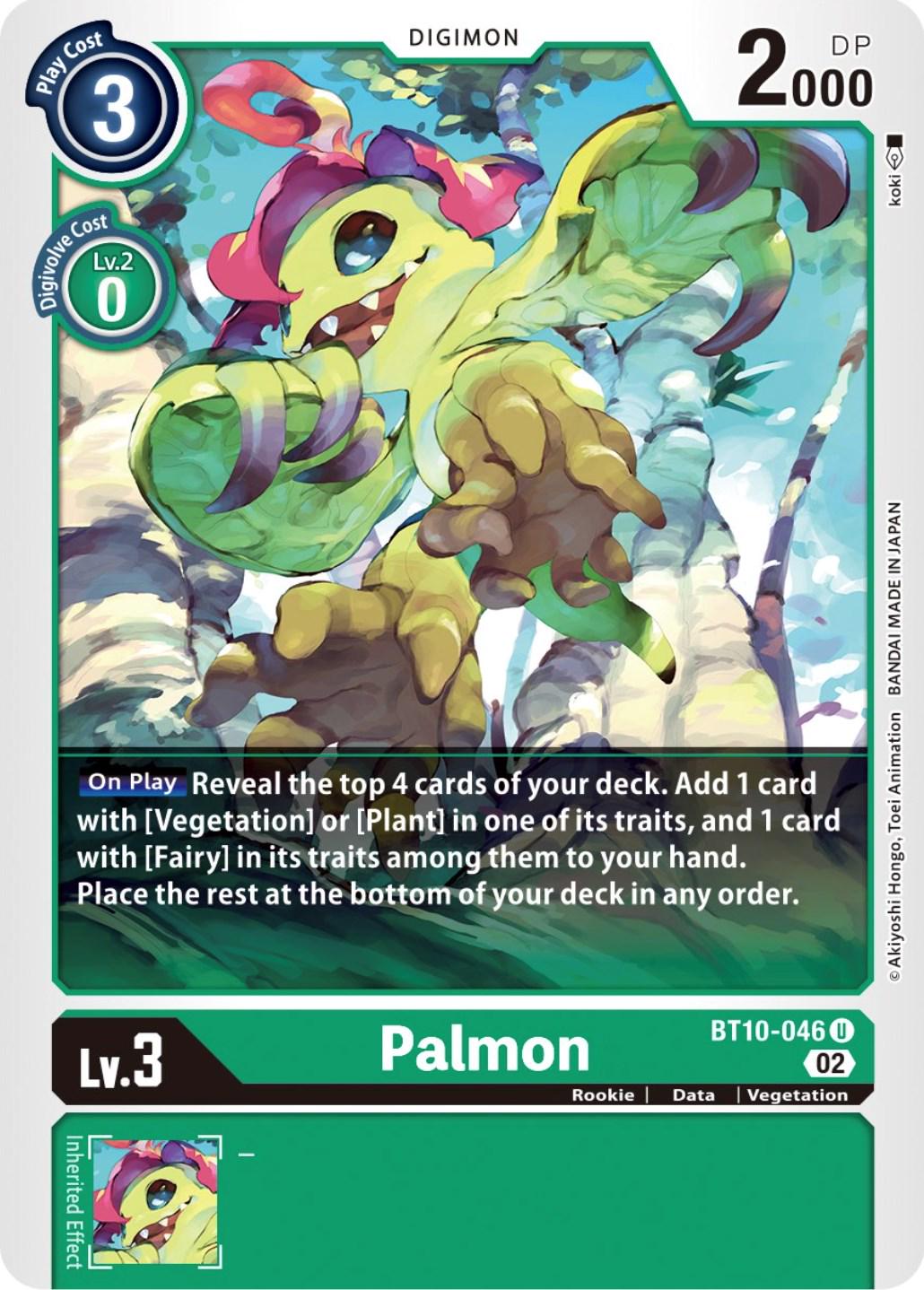 Palmon #BT10-046 Digimon Xros Encounter - NM