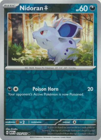 Nidoran Femelle 2023 151 151 #029/165 État quasi neuf