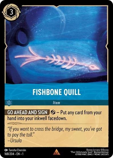 Espina de Pescado (Fishbone Quill) n.º 168 Lorcana Primer Capítulo - NM