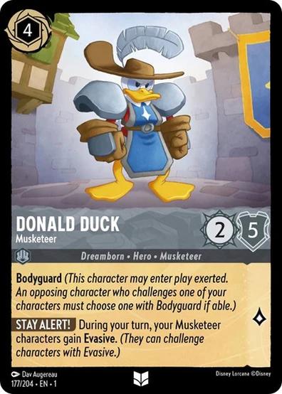Donald Duck - Musketeer [Foil] #177 Lorcana First Chapter - NM