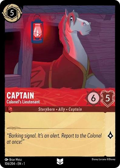 Capitán - Teniente del Coronel [Foil] #106 Lorcana The First Chapter - NM