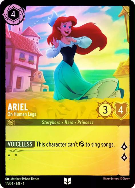 Ariel - On Human Legs [Foil] #1 Lorcana First Chapter - NM
