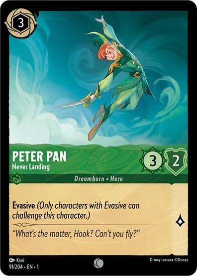 Peter Pan - Nunca Jamás [Holográfica] #91 Lorcana Primer Capítulo - NM