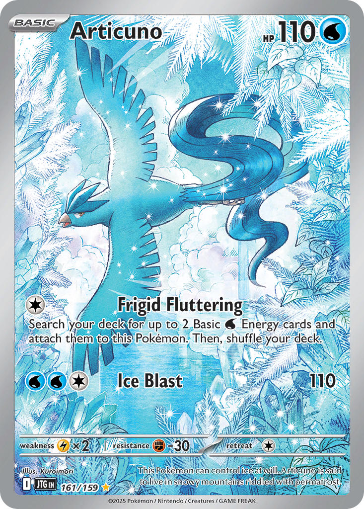 Articuno #161/159 Juntos en el Viaje 2025 Casi Nuevo