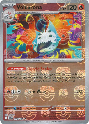 Volcarona #016/086 Black Bolt 2025 Near Mint