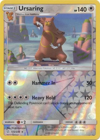 Ursaring 2019 Eclipse Cósmico Eclipse Cósmico #172/236 Casi Nuevo