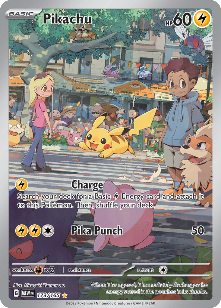 Pikachu 2023 151 151 #173/165 Casi Nuevo