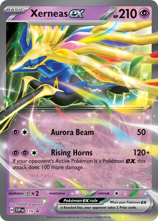 Xerneas ex #179 SVP Black Star Promo 2025 Casi Nuevo