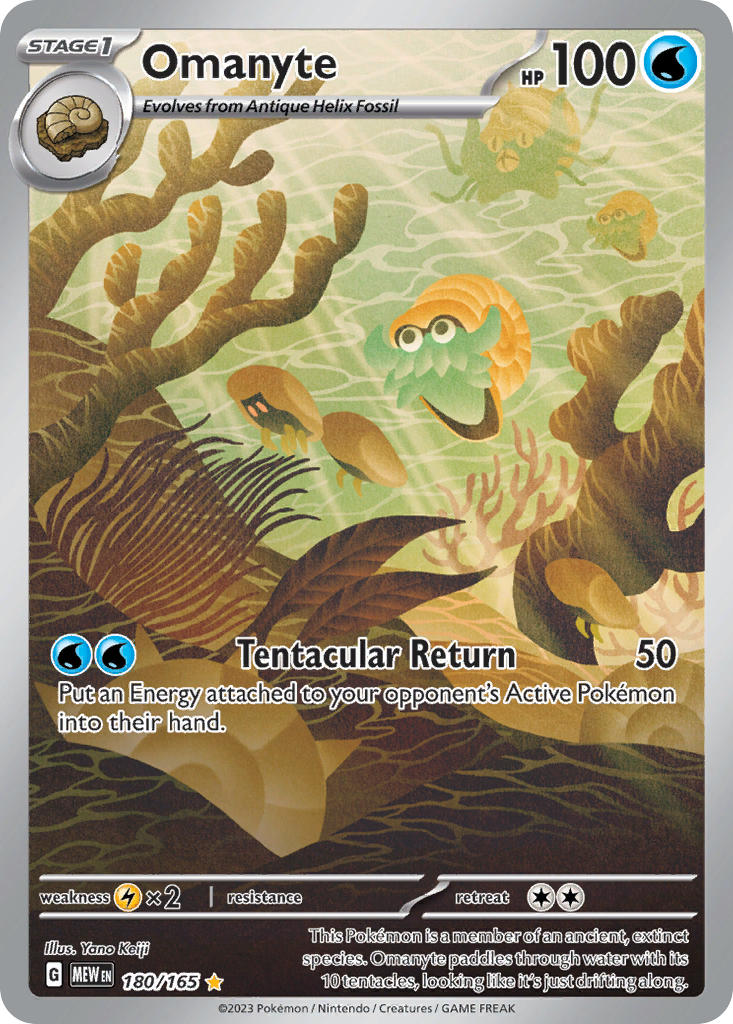 Omanyte 2023 151 151 #180/165 Near Mint