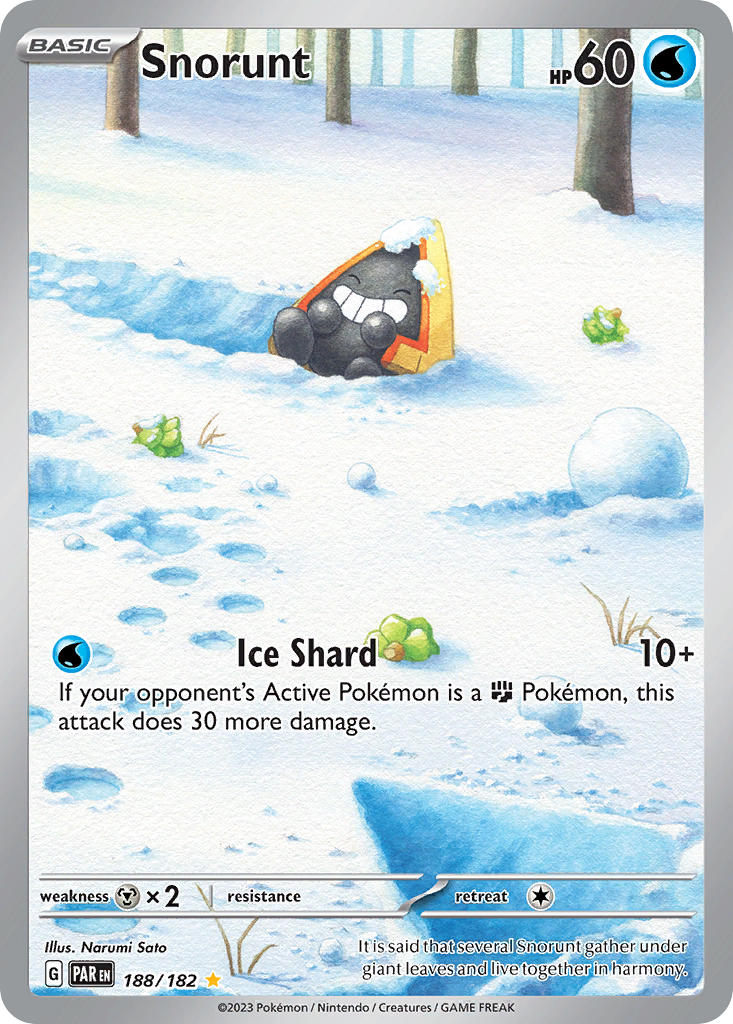 Snorunt #188/182 Paradox Rift 2023 Near Mint