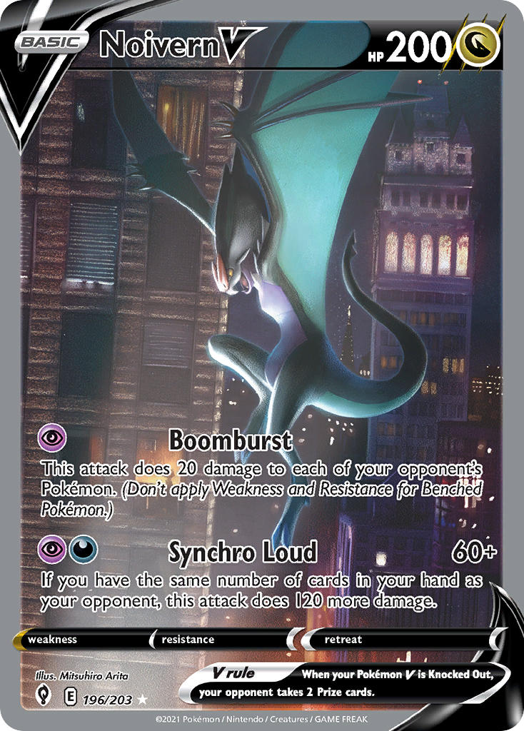 Noivern V #196/203 Cielos Evolutivos 2021 Casi Nuevo