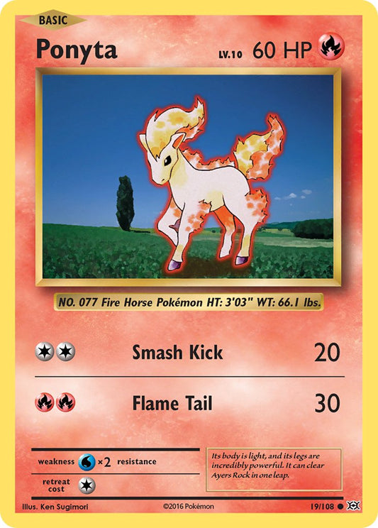 Ponyta 2016 Evoluciones Evoluciones #19/108 Moderadamente Jugada