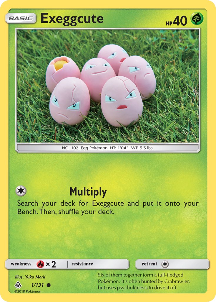 Exeggcute 2018 Forbidden Light Forbidden Light #1/131 Casi Nuevo