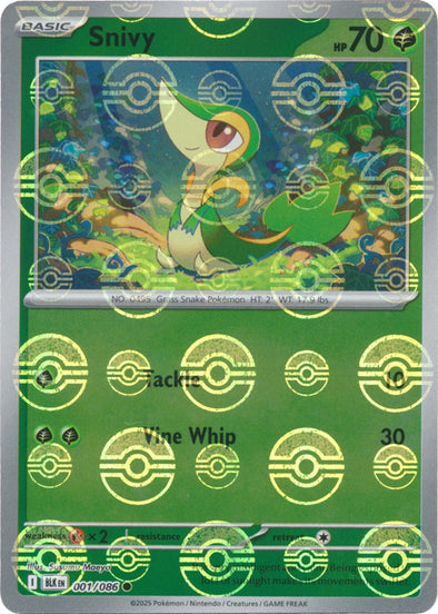 Snivy 2025 Black Bolt Black Bolt #001/086 Quasi neuf