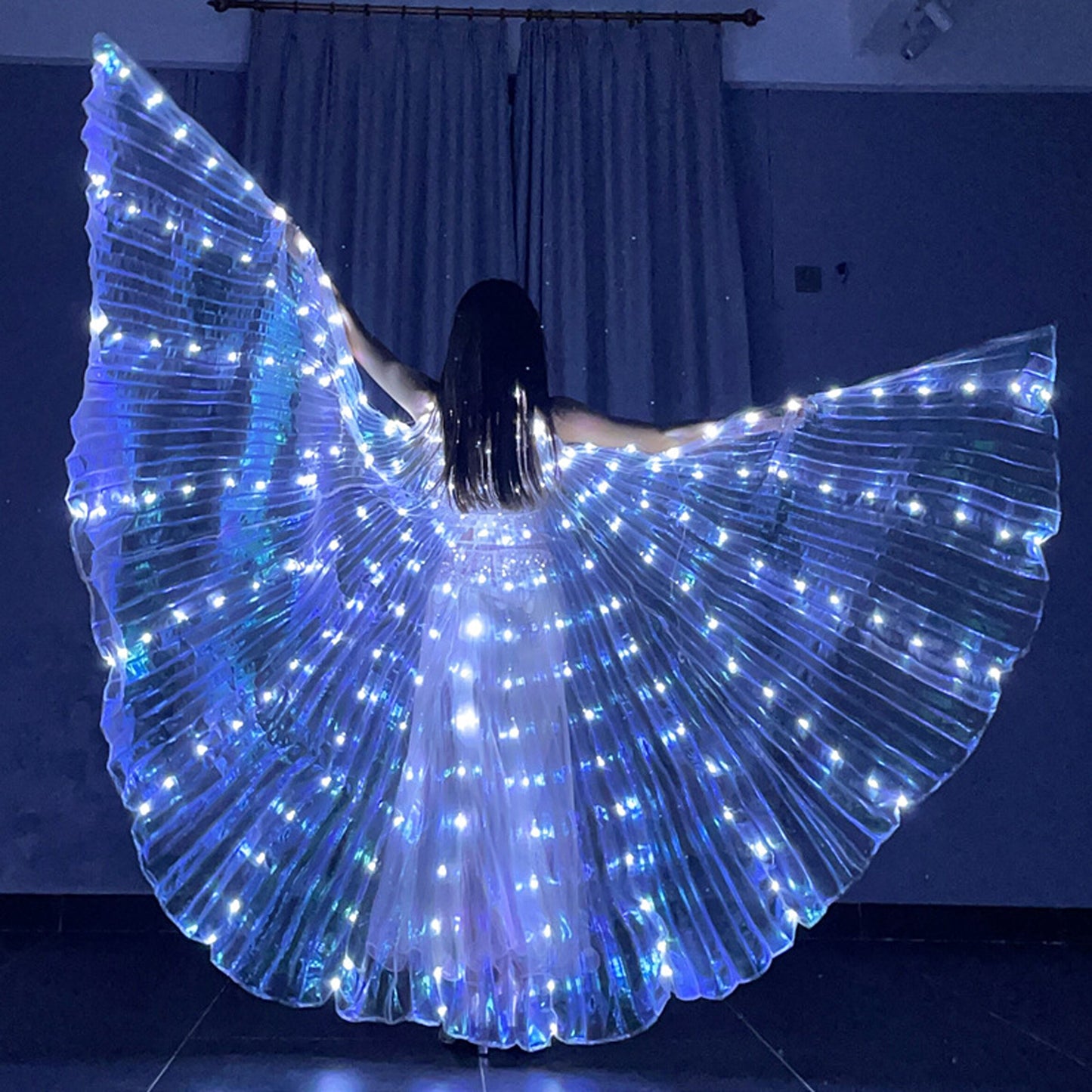 LED Light-Up Butterfly Fairy Wings – Luminous Costume Wings for Dance, Parties, Cosplay & Stage Performances