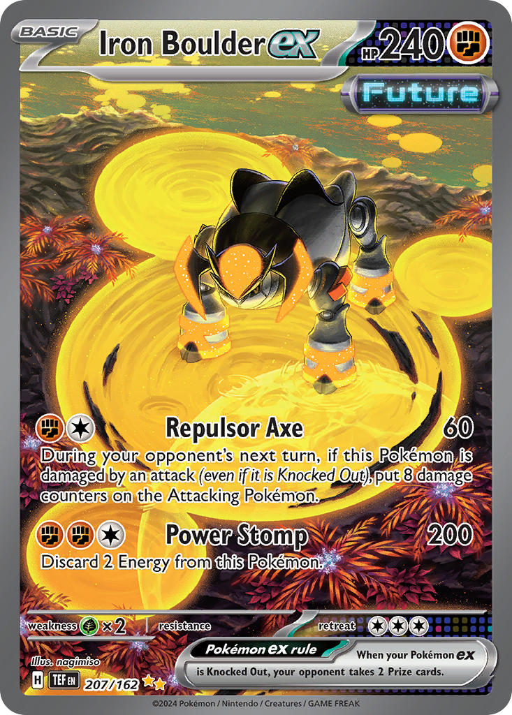 Iron Boulder ex #207/162 Temporal Forces 2024 Near Mint