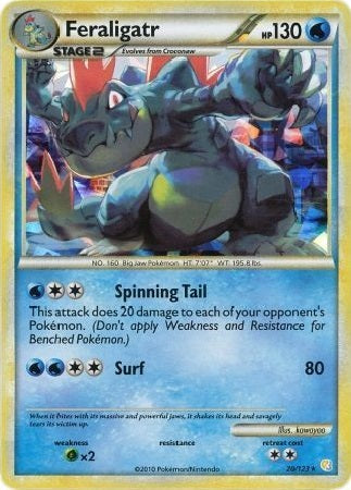 Feraligatr 2010 HeartGold & SoulSilver HeartGold & SoulSilver #20/123 Muy Jugada