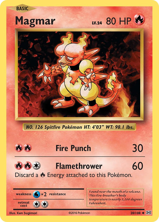 Magmar 2016 Evoluciones Evoluciones #20/108 Moderadamente Jugado