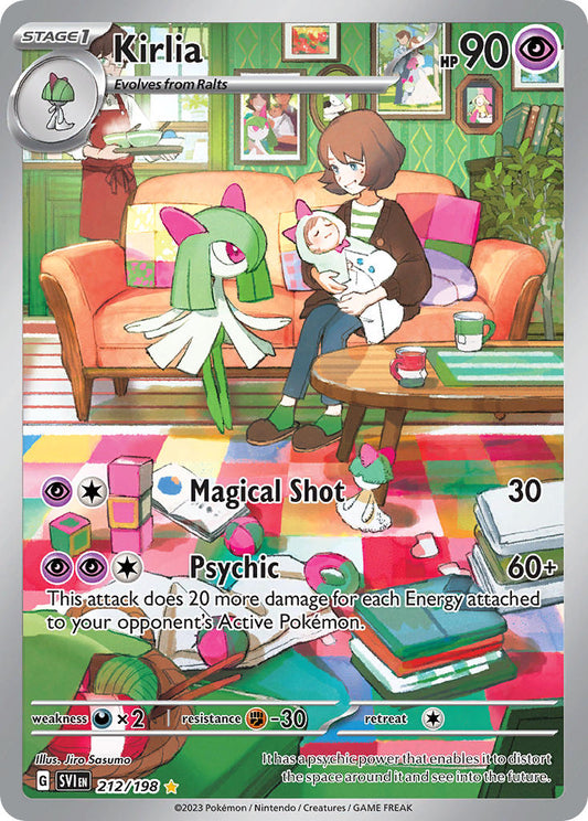 Kirlia #212/198 Escarlata y Púrpura 2023 Casi Nueva