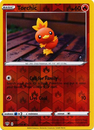 Torchic 2020 Darkness Ablaze Darkness Ablaze #022/189 Near Mint