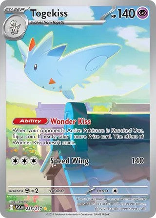 Togekiss #235/217 Héros Ascendants 2026 Proche de l'état neuf
