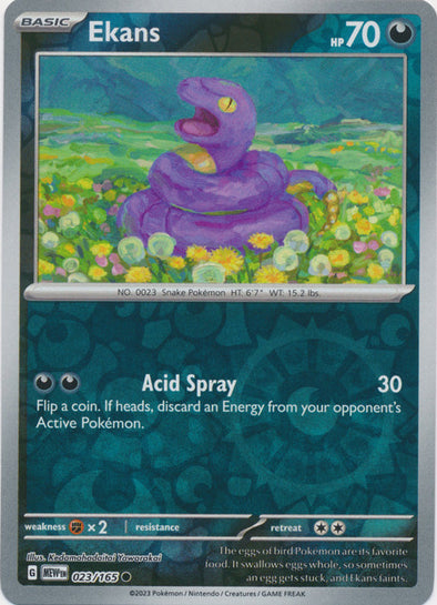 Ekans 2023 151 151 #023/165 Casi Nueva