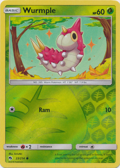 Wurmple 2018 Lost Thunder Lost Thunder #23/214 Near Mint