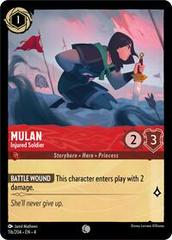 Mulan - Soldado herido #116 Lorcana El regreso de Úrsula - NM