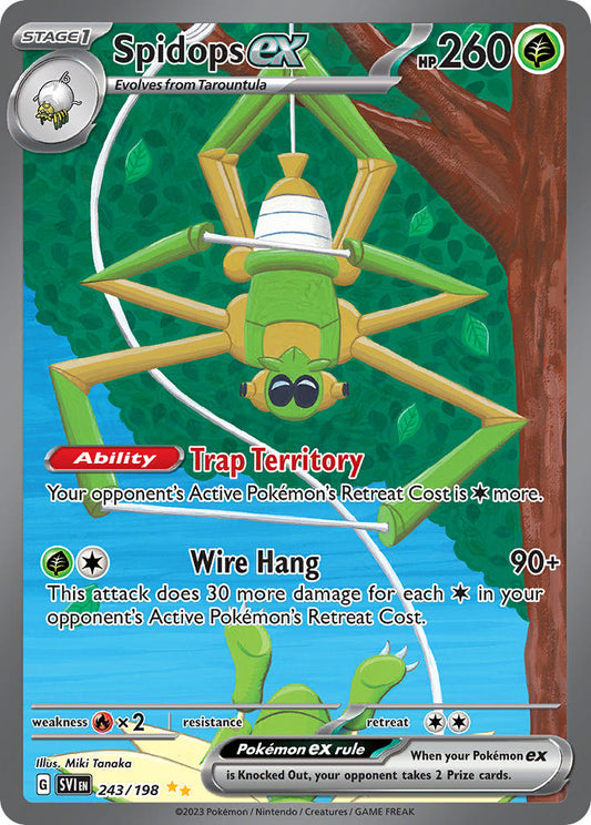 Spidops ex #243/198 Escarlata y Púrpura 2023 Casi Perfecto