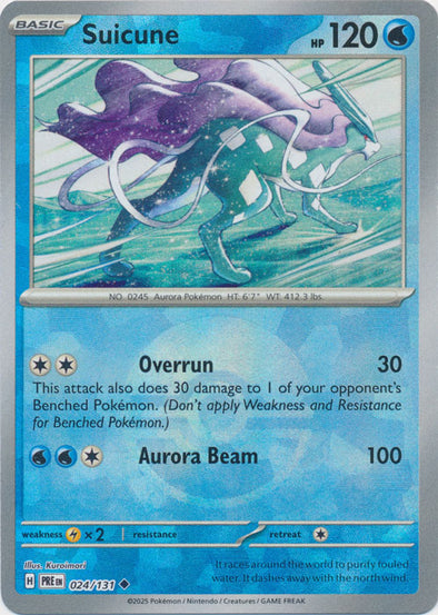 Suicune 2025 Evoluciones Prismáticas Evoluciones Prismáticas #024/131 Casi Nuevo