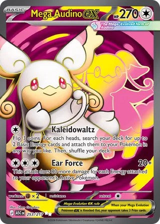 Mega Audino ex #253/217 Ascended Heroes 2026 Near Mint