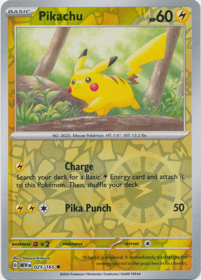 Pikachu 2023 151 151 #025/165 État quasi neuf