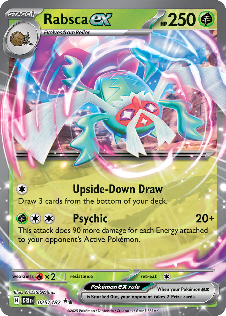 Rabsca ex #025/182 Destined Rivals 2025 Near Mint