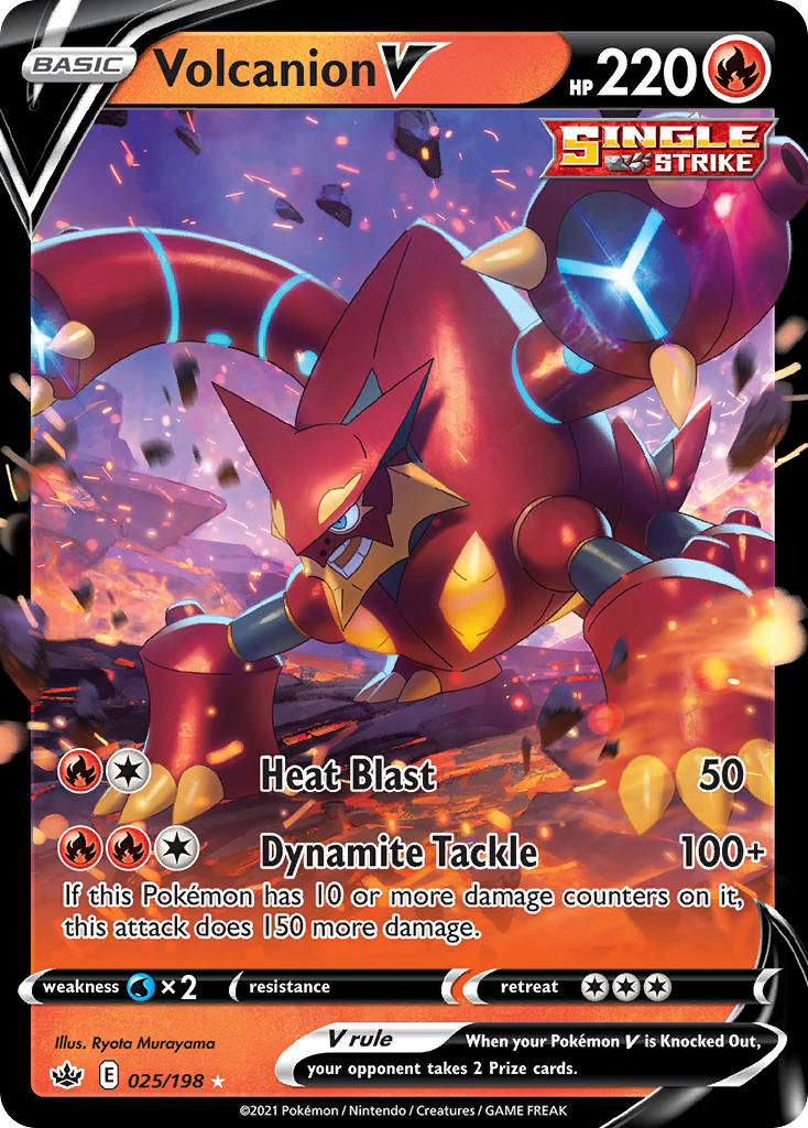 Volcanion V #025/198 Chilling Reign 2021 Near Mint
