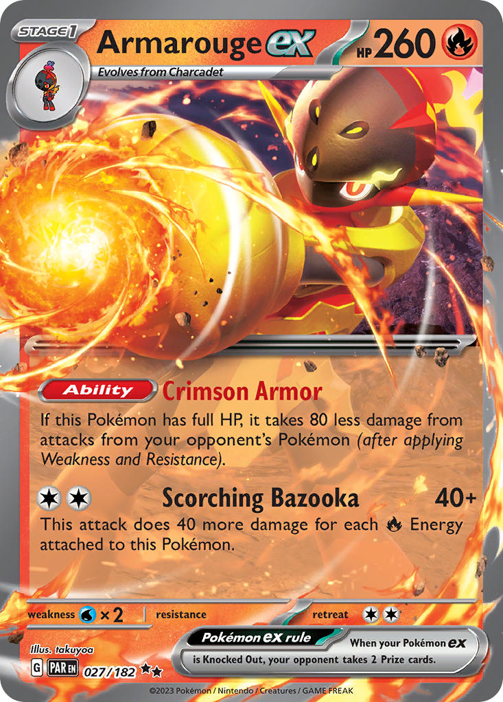 Armarouge ex #027/182 Paradox Rift 2023 Near Mint