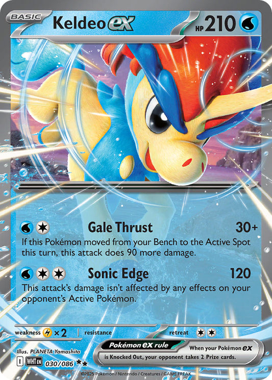 Keldeo ex #030/086 Flambée Blanche 2025 Quasi Neuf