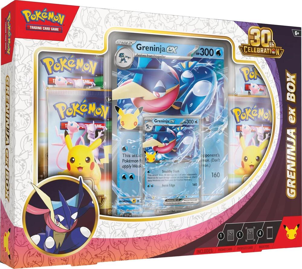 30th Celebration Greninja ex Box # Mega Evolution TCG Merchandise 2026 Near Mint