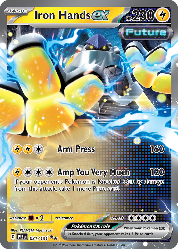 Iron Hands ex #031/131 Prismatic Evolutions 2025 Near Mint