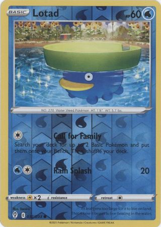 Lotad #032/203 Evolving Skies 2021 Near Mint