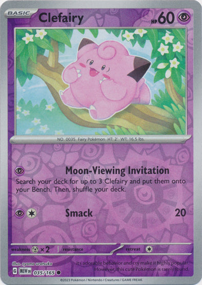 Clefairy 2023 151 151 #035/165 Near Mint