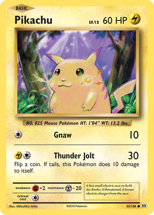 Pikachu 2016 Évolutions Évolutions #35/108 État correct
