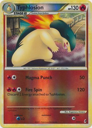 Typhlosion 2011 Appel des Légendes Appel des Légendes #35/95 État Modéré