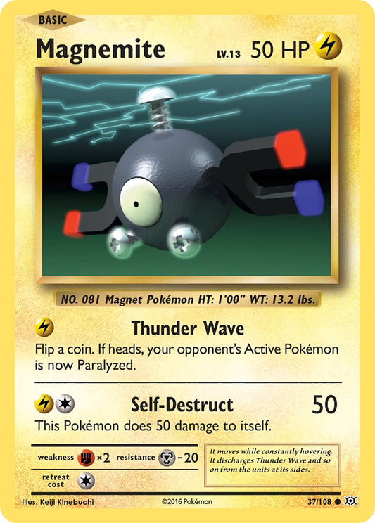 Magnemite 2016 Evolutions Evolutions #37/108 Moderadamente Jugado