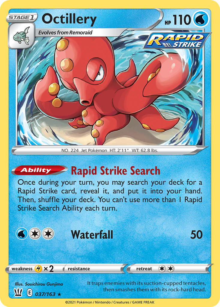 Octillery #037/163 Estilos de Combate 2021 Casi Nuevo